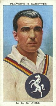 1938 Player's Cricketers #1 Les Ames Front