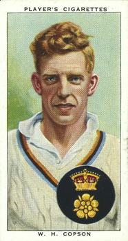 1938 Player's Cricketers #5 Bill Copson Front