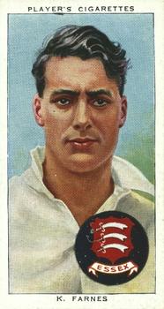 1938 Player's Cricketers #8 Ken Farnes Front