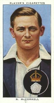 1938 Player's Cricketers #17 Neil McCorkell Front