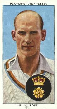 1938 Player's Cricketers #21 Alf Pope Front