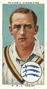 1938 Player's Cricketers #22 Robert W. V. Robins Front