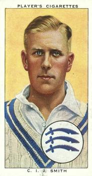 1938 Player's Cricketers #24 Jim Smith Front