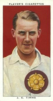 1938 Player's Cricketers #27 John Timms Front