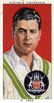 1938 Player's Cricketers #29 Bill Voce Front