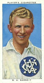 1938 Player's Cricketers #37 Ben Barnett Front