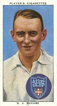 1938 Player's Cricketers #44 Stan McCabe Front