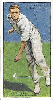1930 Player's Cricketers #8 Nobby Clark Front