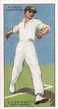 1930 Player's Cricketers #18 Clarrie Grimmett Front