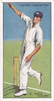 1930 Player's Cricketers #19 Nigel Haig Front