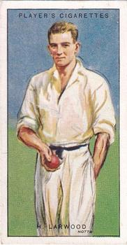 1930 Player's Cricketers #30 Harold Larwood Front