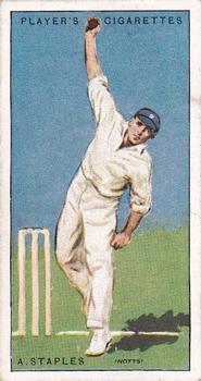 1930 Player's Cricketers #39 Arthur Staples Front