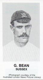1990 A.T. Marks 1892 Sussex Cricketers  #NNO George Bean Front