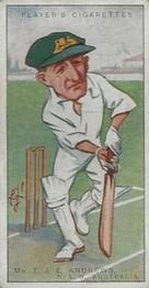 1926 Player's Cricketers (Caricatures by RIP) #2 Tommy Andrews Front