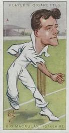 1926 Player's Cricketers (Caricatures by RIP) #26 George Macaulay Front