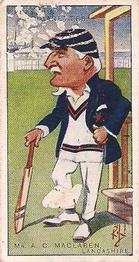 1926 Player's Cricketers (Caricatures by RIP) #27 Archie MacLaren Front