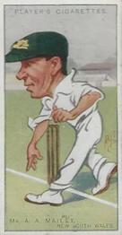 1926 Player's Cricketers (Caricatures by RIP) #28 Arthur Mailey Front