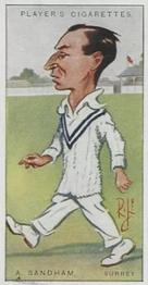 1926 Player's Cricketers (Caricatures by RIP) #40 Andy Sandham Front