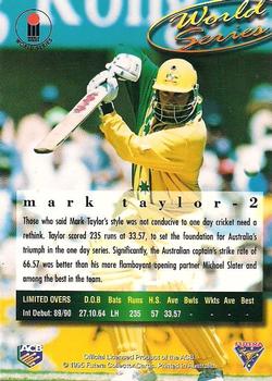 1995-96 Futera Cricket #2 Mark Taylor Back