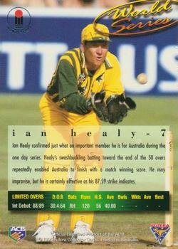 1995-96 Futera Cricket #7 Ian Healy Back