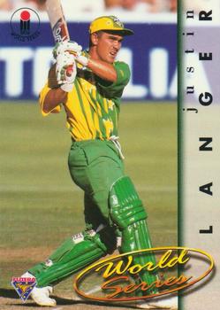 1995-96 Futera Cricket #15 Justin Langer Front