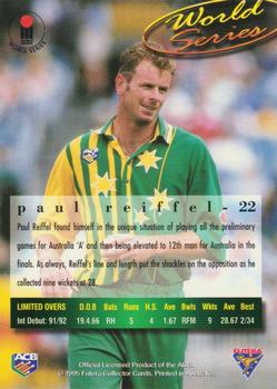 1995-96 Futera Cricket #22 Paul Reiffel Back