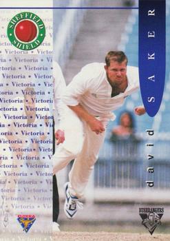 1995-96 Futera Cricket #27 David Saker Front