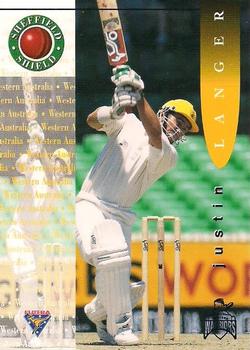1995-96 Futera Cricket #33 Justin Langer Front