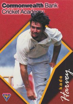 1995-96 Futera Cricket #58 Kade Harvey Front