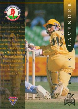 1995-96 Futera Cricket #98 Mark Lavender Front