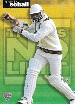 1995-96 Futera Cricket - There's No Limit #TNL4 Aamir Sohail Front
