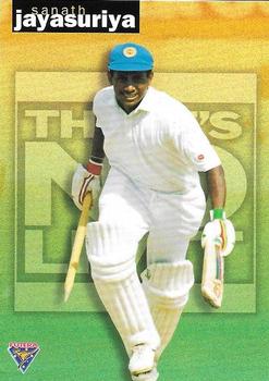1995-96 Futera Cricket - There's No Limit #TNL15 Sanath Jayasuriya Front