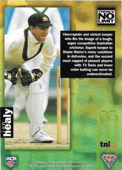 1995-96 Futera Cricket - There's No Limit #TNL22 Ian Healy Back