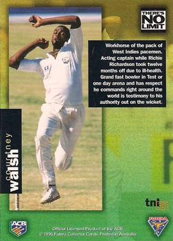 1995-96 Futera Cricket - There's No Limit #TNL30 Courtney Walsh Back