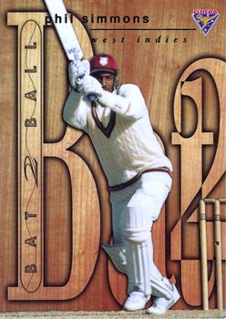1995-96 Futera Cricket - Bat 2 Ball #B2B4 Phil Simmons / Wasim Akram Front