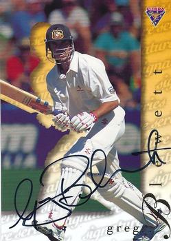 1995-96 Futera Cricket - Signature Series #GB2 Greg Blewett Front
