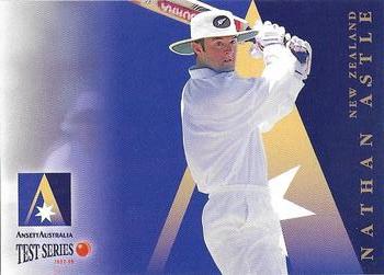 1997 Select Ansett Australia Test Series #AA11 Nathan Astle Front