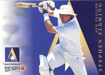 1997 Select Ansett Australia Test Series #AA12 Stephen Fleming Front