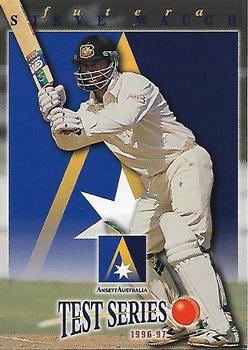 1996-97 Futera Ansett Australia Test Series #AA4 Steve Waugh Front