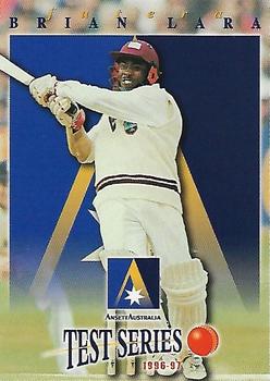1996-97 Futera Ansett Australia Test Series #AA5 Brian Lara Front