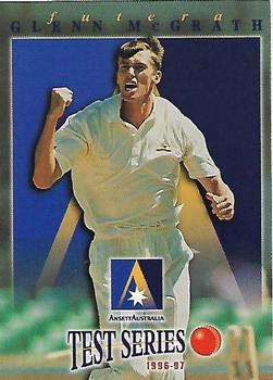 1996-97 Futera Ansett Australia Test Series #AA10 Glenn McGrath Front