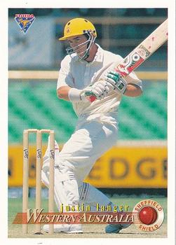 1994-95 Futera Cricket #59 Justin Langer Front