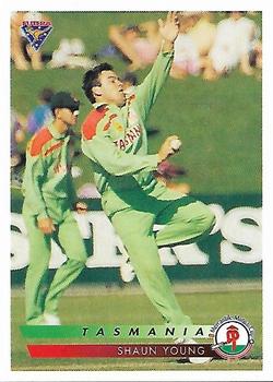1994-95 Futera Cricket #66 Shaun Young Front