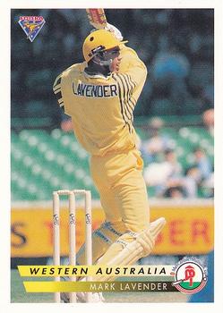 1994-95 Futera Cricket #95 Mark Lavender Front