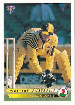 1994-95 Futera Cricket #98 Adam Gilchrist Front