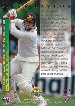 1994-95 Futera Cricket - Super Series #SS 2 Mark Taylor Back