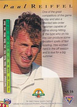 1994-95 Futera Cricket - Super Series #SS 16 Paul Reiffel Back
