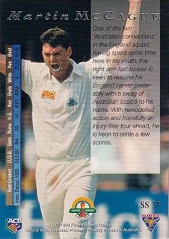 1994-95 Futera Cricket - Super Series #SS 37 Martin McCague Back