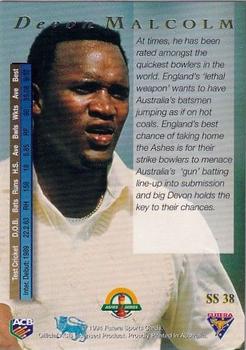 1994-95 Futera Cricket - Super Series #SS 38 Devon Malcolm Back