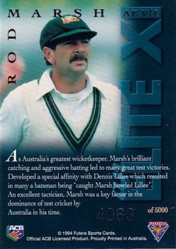 1994-95 Futera Cricket - An Elite XI #AE VII Rod Marsh Back